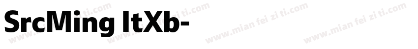 SrcMing ItXb字体转换